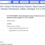 Senior HR Business Partner – Client Services & Outreach
