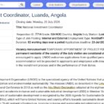 Coordinateur national des investissements – Luanda