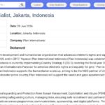 Responsable Sauvegarde & PSHEA – Jakarta