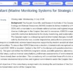 Consultant international – Systèmes de surveillance marine