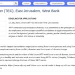 Assistant Inventaire et Logistique (TEC) – Jérusalem