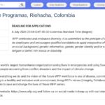 Assistant(e) Senior(e) de Programmes – Riohacha