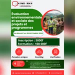Formation pratique en évaluation environnementale et sociale