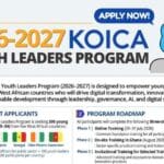 Programme Jeunes Leaders KOICA 2026-2027