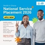 Nestlé Ghana National Service Placement 2026 – Jeunes Diplômés