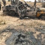 Fouille d’un convoi allié sur un site d’embuscade au Mali