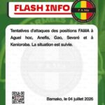 Attaques coordonnées contre l&rsquo;armée malienne à Agelhok, Gao, Sévaré et Anefis