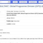 Consultant en Éducation – Inclusion des Réfugiés (MENA)