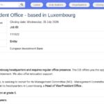 Head of Vice-President Office – Luxembourg