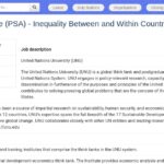 Research Associate – Inequality Between and Within Countries