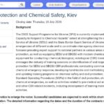 Consultant en Protection Civile et Sécurité Chimique