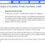 Magasinier·ère – PAM Tchad (Farchana et Guereda)