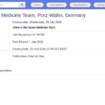 Stage en Médecine Spatiale – Gestion des Données Médicales