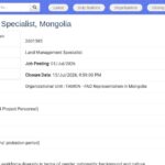 Spécialiste en gestion des terres – Mongolie
