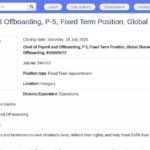 Responsable mondial Paie et Départ (P-5)