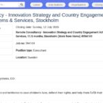 Consultant Stratégie Innovation & Engagement Pays (Remote)
