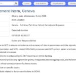 Stagiaire en gestion de l&rsquo;information – Genève