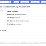 Ingénieur Mécanique – Projets d’Infrastructure – Guatemala