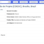 Assistant(e) de Gestion de Projet CDESC – Brasilia