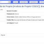 Analyste de Projet CDESC – Brasilia