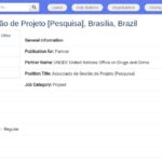 Associé·e Gestion de Projet Recherche – UNOPS