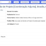 Coordinateur adjoint de projet – Développement social et