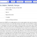 Stagiaire en Affaires Environnementales – Ozone Secretariat