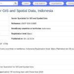Expert SIG et Données Spatiales Senior – Indonésie