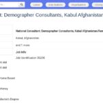 Assistant Démographe – Consultant National