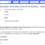 Sector Specialist – EIC Fund – Digital, Deep Tech, Clean