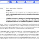 Conseiller principal en liberté des médias (OSCE)