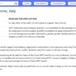 Analyste en Nutrition – Rome, Italie