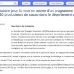 Prestataire pour renforcer les capacités de 160 producteurs