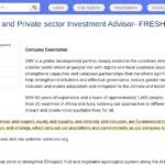 Gestionnaire de Fonds et Conseiller en Investissement Privé