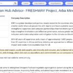 Conseiller Hub d&rsquo;Agrégation Régional – Projet FRESHWAY