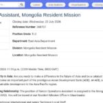 Senior Operations Assistant – Mission en Mongolie