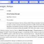 Chef de Projet Travaux – Éducation, Kenya