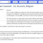 Team Assistant – Projets Migrations (Bruxelles)