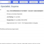 Spécialiste en élevage larvaire de crevettes – Guyana