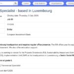 Senior Expert en Risques Sociaux – Luxembourg