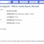 Chargé(e) de soutien à la gestion de projet (télétravail)
