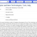 Stage de recherche : Cyber et nouvelles technologies