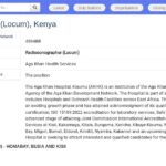 Radiosonographer en mission (Locum) – Kisumu, Kenya