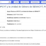 Appui technique OPCYT et Unité Genre – SENACYT Panama