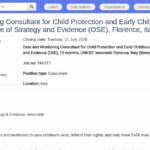 Consultant Data & Monitoring – Protection Enfance &