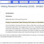 Visiting Research Fellowship 2026 – UNU Macau