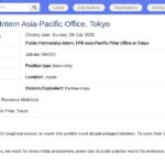 Stagiaire Partenariats Publics – Bureau Asie-Pacifique,