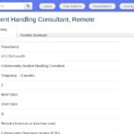 Consultant en réponse aux incidents cyber (télétravail)