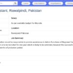 Assistant(e) Administratif(ve) – Pakistan