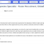 Spécialiste Éducation en Urgences – Recrutement pour Vivier